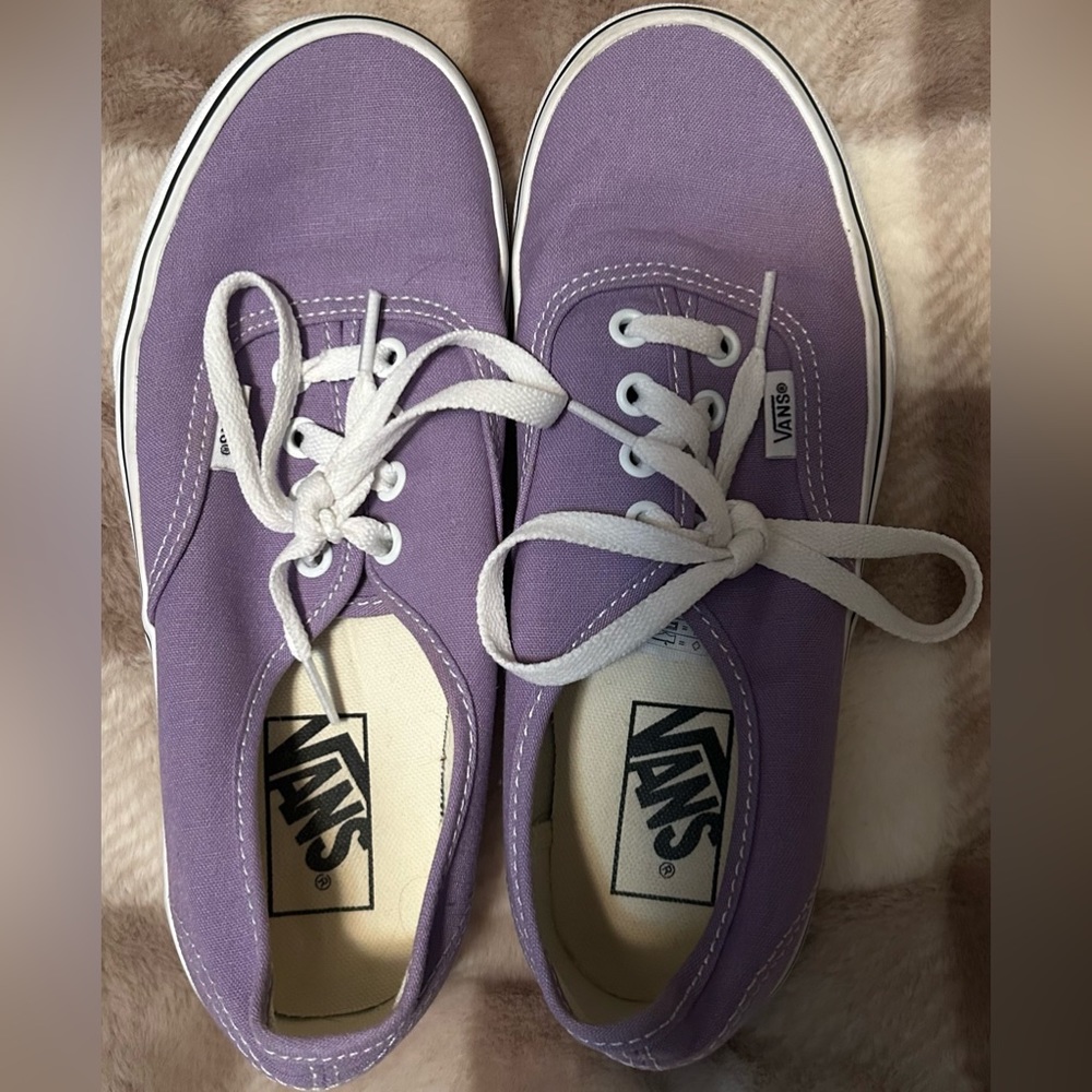 Vans authentic violet lace up shoes